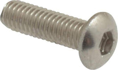 Value Collection - M3x0.50 Metric Coarse Hex Socket Drive, Button Screw - Grade 18-8 Stainless Steel, Fully Threaded, 10mm Length Under Head - USA Tool & Supply
