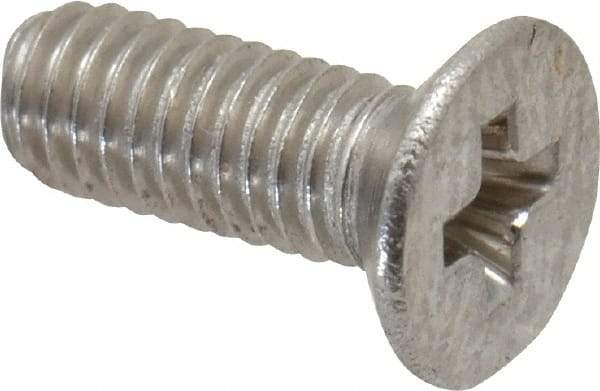 Value Collection - M3x0.50 Metric Coarse, 8mm OAL Phillips Drive Machine Screw - Flat Head, Grade 18-8 Stainless Steel, Uncoated, Without Washer - USA Tool & Supply