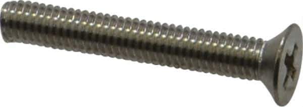 Value Collection - M3x0.50 Metric Coarse, 20mm OAL Phillips Drive Machine Screw - Flat Head, Grade 18-8 Stainless Steel, Uncoated, Without Washer - USA Tool & Supply