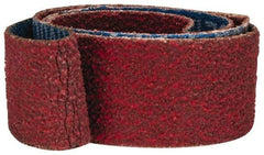 Norton - 3/4" Wide x 18" OAL, 60 Grit, Ceramic Abrasive Belt - Ceramic, Medium, Coated, Y Weighted Cloth Backing, Series R981 - USA Tool & Supply