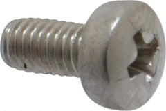 Value Collection - M3x0.50 Metric Coarse, 6mm Length Under Head Phillips Drive Machine Screw - Pan Head, Grade 18-8 Stainless Steel, Uncoated, Without Washer - USA Tool & Supply