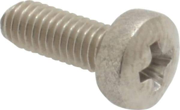 Value Collection - M3x0.50 Metric Coarse, 8mm Length Under Head Phillips Drive Machine Screw - Pan Head, Grade 18-8 Stainless Steel, Uncoated, Without Washer - USA Tool & Supply