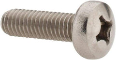 Value Collection - M6x1.00 Metric Coarse, 20mm Length Under Head Phillips Drive Machine Screw - Pan Head, Grade 18-8 Stainless Steel, Uncoated, Without Washer - USA Tool & Supply