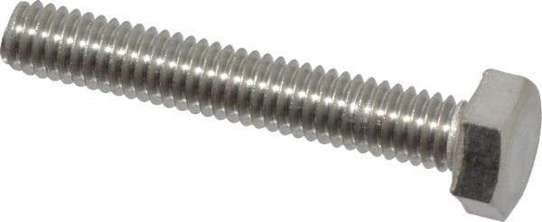 Value Collection - M4x0.70mm Metric Coarse, 25mm Length Under Head Hex Head Cap Screw - Fully Threaded, Grade 18-8 & Austenitic A2 Stainless Steel, 7mm Hex - USA Tool & Supply
