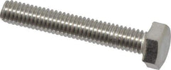 Value Collection - M4x0.70mm Metric Coarse, 25mm Length Under Head Hex Head Cap Screw - Fully Threaded, Grade 18-8 & Austenitic A2 Stainless Steel, 7mm Hex - USA Tool & Supply