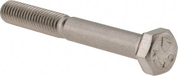 Value Collection - M5x0.80mm Metric Coarse, 40mm Length Under Head Hex Head Cap Screw - Partially Threaded, Grade 18-8 & Austenitic A2 Stainless Steel, 8mm Hex - USA Tool & Supply