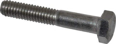 Value Collection - M6x1.00mm Metric Coarse, 35mm Length Under Head Hex Head Cap Screw - Partially Threaded, Grade 18-8 & Austenitic A2 Stainless Steel, 10mm Hex - USA Tool & Supply