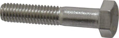 Value Collection - M8x1.25mm Metric Coarse, 40mm Length Under Head Hex Head Cap Screw - Partially Threaded, Grade 18-8 & Austenitic A2 Stainless Steel, 13mm Hex - USA Tool & Supply