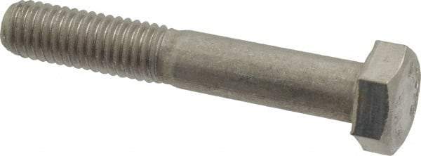 Value Collection - M8x1.25mm Metric Coarse, 50mm Length Under Head Hex Head Cap Screw - Partially Threaded, Grade 18-8 & Austenitic A2 Stainless Steel, 13mm Hex - USA Tool & Supply