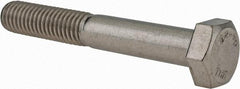 Value Collection - M8x1.25mm Metric Coarse, 55mm Length Under Head Hex Head Cap Screw - Partially Threaded, Grade 18-8 & Austenitic A2 Stainless Steel, 13mm Hex - USA Tool & Supply