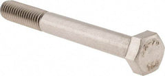 Value Collection - M8x1.25mm Metric Coarse, 70mm Length Under Head Hex Head Cap Screw - Fully Threaded, Grade 18-8 & Austenitic A2 Stainless Steel, 13mm Hex - USA Tool & Supply
