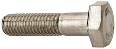 Value Collection - M10x1.50mm Metric Coarse, 40mm Length Under Head Hex Head Cap Screw - Partially Threaded, Grade 18-8 & Austenitic A2 Stainless Steel, 17mm Hex - USA Tool & Supply