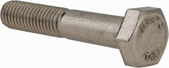 Value Collection - M10x1.50mm Metric Coarse, 55mm Length Under Head Hex Head Cap Screw - Fully Threaded, Grade 18-8 & Austenitic A2 Stainless Steel, 17mm Hex - USA Tool & Supply