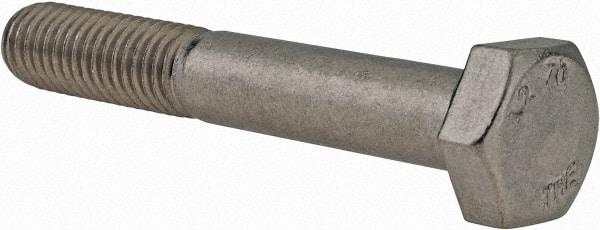Value Collection - M10x1.50mm Metric Coarse, 65mm Length Under Head Hex Head Cap Screw - Partially Threaded, Grade 18-8 & Austenitic A2 Stainless Steel, 17mm Hex - USA Tool & Supply
