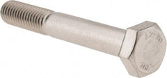 Value Collection - M10x1.50mm Metric Coarse, 70mm Length Under Head Hex Head Cap Screw - Partially Threaded, Grade 18-8 & Austenitic A2 Stainless Steel, 17mm Hex - USA Tool & Supply
