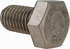 Value Collection - M12x1.75mm Metric Coarse, 20mm Length Under Head Hex Head Cap Screw - Fully Threaded, Grade 18-8 & Austenitic A2 Stainless Steel, 19mm Hex - USA Tool & Supply
