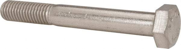 Value Collection - M12x1.75mm Metric Coarse, 90mm Length Under Head Hex Head Cap Screw - Partially Threaded, Grade 18-8 & Austenitic A2 Stainless Steel, 19mm Hex - USA Tool & Supply