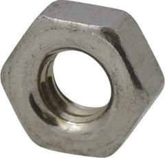 Value Collection - M4x0.70 Stainless Steel Right Hand Hex Nut - 7mm Across Flats, 3.2mm High, Uncoated - USA Tool & Supply