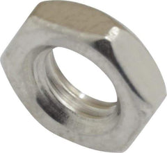 Value Collection - M8x1.25 Metric Coarse Stainless Steel Right Hand Hex Jam Nut - 13mm Across Flats, 4mm High, Uncoated - USA Tool & Supply