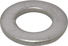 Value Collection - M10 Screw, Grade 18-8 Stainless Steel Standard Flat Washer - 10.5mm ID x 20mm OD, 2mm Thick - USA Tool & Supply