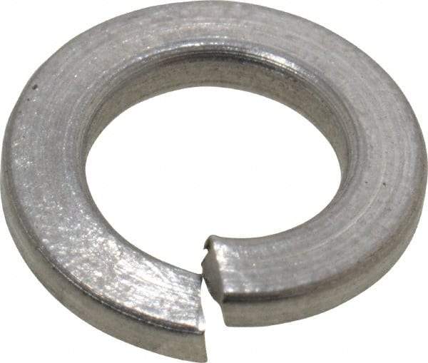 Value Collection - M5, 5.1mm ID, 1.2mm Thick Split Lock Washer - 18-8 Austenitic Grade A2 Stainless Steel, 5.1mm Min ID, 5.4mm Max ID, 9.2mm Max OD - USA Tool & Supply