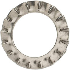 Value Collection - M12 Screw, 13mm ID, Stainless Steel External Tooth Lock Washer - 20.5mm OD, Grade 18-8 & Austenitic A2 - USA Tool & Supply