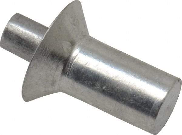 Made in USA - Countersunk Head Aluminum Alloy Drive Blind Rivet - Aluminum Alloy Mandrel, 0.328" to 3/8" Grip, 0.458" Head Diam, 0.266" to 0.281" Hole Diam, 0.436" Length Under Head, 1/4" Body Diam - USA Tool & Supply