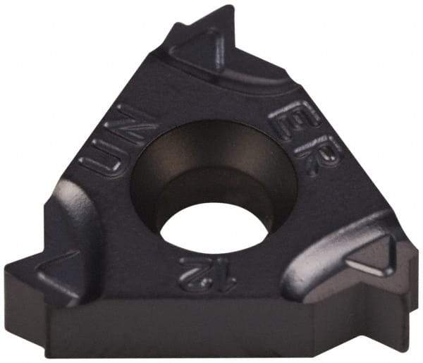 Iscar - 16ER External Right Hand 12 UN Laydown Threading Insert - Grade IC908, TiAlN Coated Carbide, 9.53mm Inscribed Circle - USA Tool & Supply