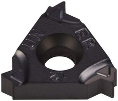 Iscar - 16ER External Right Hand 12 UN Laydown Threading Insert - Grade IC908, TiAlN Coated Carbide, 9.53mm Inscribed Circle - USA Tool & Supply