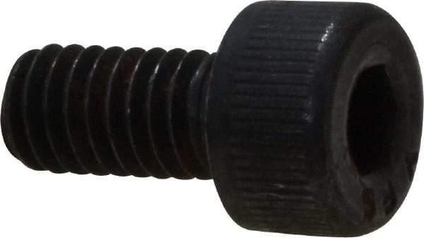 Value Collection - M4x0.70 Metric Coarse Hex Socket Drive, Socket Cap Screw - Grade 12.9 Alloy Steel, Black Oxide Finish, Fully Threaded, 8mm Length Under Head - USA Tool & Supply