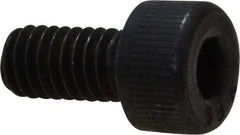 Value Collection - M4x0.70 Metric Coarse Hex Socket Drive, Socket Cap Screw - Grade 12.9 Alloy Steel, Black Oxide Finish, Fully Threaded, 8mm Length Under Head - USA Tool & Supply