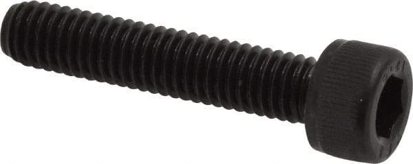 Value Collection - M6x1.00 Metric Coarse Hex Socket Drive, Socket Cap Screw - Grade 12.9 Alloy Steel, Black Oxide Finish, Fully Threaded, 30mm Length Under Head - USA Tool & Supply