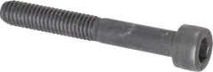 Value Collection - M6x1.00 Metric Coarse Hex Socket Drive, Socket Cap Screw - Grade 12.9 Alloy Steel, Black Oxide Finish, Partially Threaded, 45mm Length Under Head - USA Tool & Supply