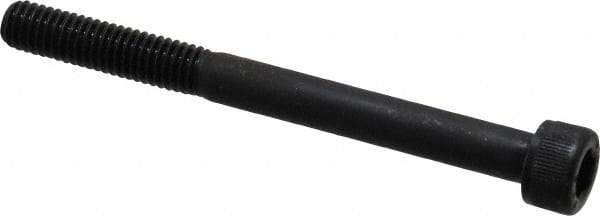 Value Collection - M6x1.00 Metric Coarse Hex Socket Drive, Socket Cap Screw - Grade 12.9 Alloy Steel, Black Oxide Finish, Partially Threaded, 65mm Length Under Head - USA Tool & Supply