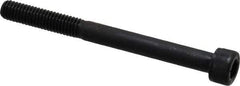 Value Collection - M6x1.00 Metric Coarse Hex Socket Drive, Socket Cap Screw - Grade 12.9 Alloy Steel, Black Oxide Finish, Partially Threaded, 65mm Length Under Head - USA Tool & Supply