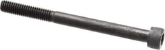 Value Collection - M6x1.00 Metric Coarse Hex Socket Drive, Socket Cap Screw - Grade 12.9 Alloy Steel, Black Oxide Finish, Partially Threaded, 70mm Length Under Head - USA Tool & Supply