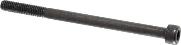 Value Collection - M6x1.00 Metric Coarse Hex Socket Drive, Socket Cap Screw - Grade 12.9 Alloy Steel, Black Oxide Finish, Partially Threaded, 90mm Length Under Head - USA Tool & Supply