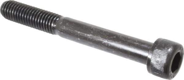Value Collection - M10x1.50 Metric Coarse Hex Socket Drive, Socket Cap Screw - Grade 12.9 Alloy Steel, Black Oxide Finish, Partially Threaded, 80mm Length Under Head - USA Tool & Supply