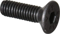 Value Collection - M3x0.50 Metric Coarse Hex Socket Drive, 90° Flat Screw - Grade 12.9 Alloy Steel, Black Oxide Finish, Fully Threaded, 10mm OAL - USA Tool & Supply