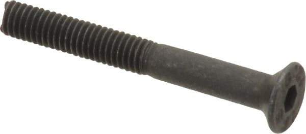 Value Collection - M3x0.50 Metric Coarse Hex Socket Drive, 90° Flat Screw - Grade 12.9 Alloy Steel, Black Oxide Finish, Partially Threaded, 25mm OAL - USA Tool & Supply