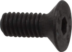 Value Collection - M4x0.70 Metric Coarse Hex Socket Drive, 90° Flat Screw - Grade 12.9 Alloy Steel, Black Oxide Finish, Fully Threaded, 10mm OAL - USA Tool & Supply