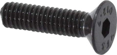 Value Collection - M4x0.70 Metric Coarse Hex Socket Drive, 90° Flat Screw - Grade 12.9 Alloy Steel, Black Oxide Finish, Fully Threaded, 16mm OAL - USA Tool & Supply