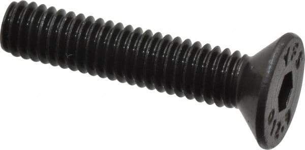 Value Collection - M4x0.70 Metric Coarse Hex Socket Drive, 90° Flat Screw - Grade 12.9 Alloy Steel, Black Oxide Finish, Fully Threaded, 20mm OAL - USA Tool & Supply