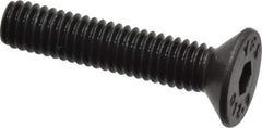 Value Collection - M4x0.70 Metric Coarse Hex Socket Drive, 90° Flat Screw - Grade 12.9 Alloy Steel, Black Oxide Finish, Fully Threaded, 20mm OAL - USA Tool & Supply