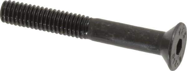 Value Collection - M4x0.70 Metric Coarse Hex Socket Drive, 90° Flat Screw - Grade 12.9 Alloy Steel, Black Oxide Finish, Partially Threaded, 30mm OAL - USA Tool & Supply