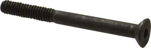Value Collection - M4x0.70 Metric Coarse Hex Socket Drive, 90° Flat Screw - Grade 12.9 Alloy Steel, Black Oxide Finish, Partially Threaded, 40mm OAL - USA Tool & Supply