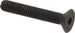 Value Collection - M5x0.80 Metric Coarse Hex Socket Drive, 90° Flat Screw - Grade 12.9 Alloy Steel, Black Oxide Finish, Fully Threaded, 30mm OAL - USA Tool & Supply