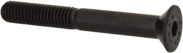 Value Collection - M5x0.80 Metric Coarse Hex Socket Drive, 90° Flat Screw - Grade 12.9 Alloy Steel, Black Oxide Finish, Partially Threaded, 40mm OAL - USA Tool & Supply