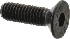 Value Collection - M6x1.00 Metric Coarse Hex Socket Drive, 90° Flat Screw - Grade 12.9 Alloy Steel, Black Oxide Finish, Fully Threaded, 20mm OAL - USA Tool & Supply