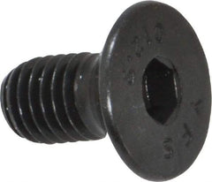 Value Collection - M8x1.25 Metric Coarse Hex Socket Drive, 90° Flat Screw - Grade 12.9 Alloy Steel, Black Oxide Finish, Fully Threaded, 16mm OAL - USA Tool & Supply